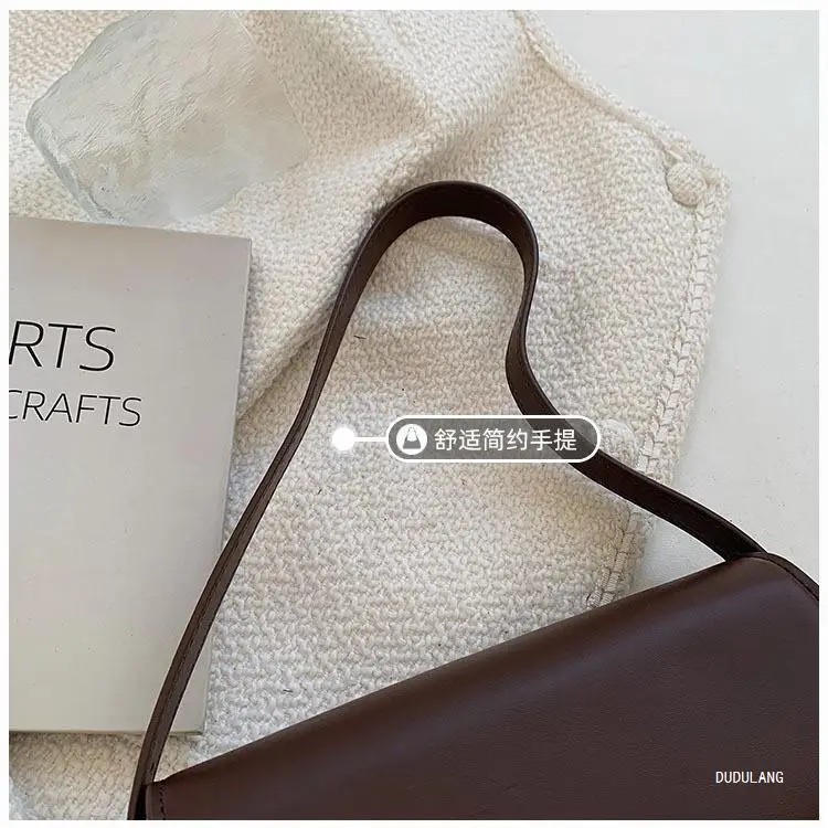 Brown Square Tofu Bag for Women Crossbody Shoulder — feature 13