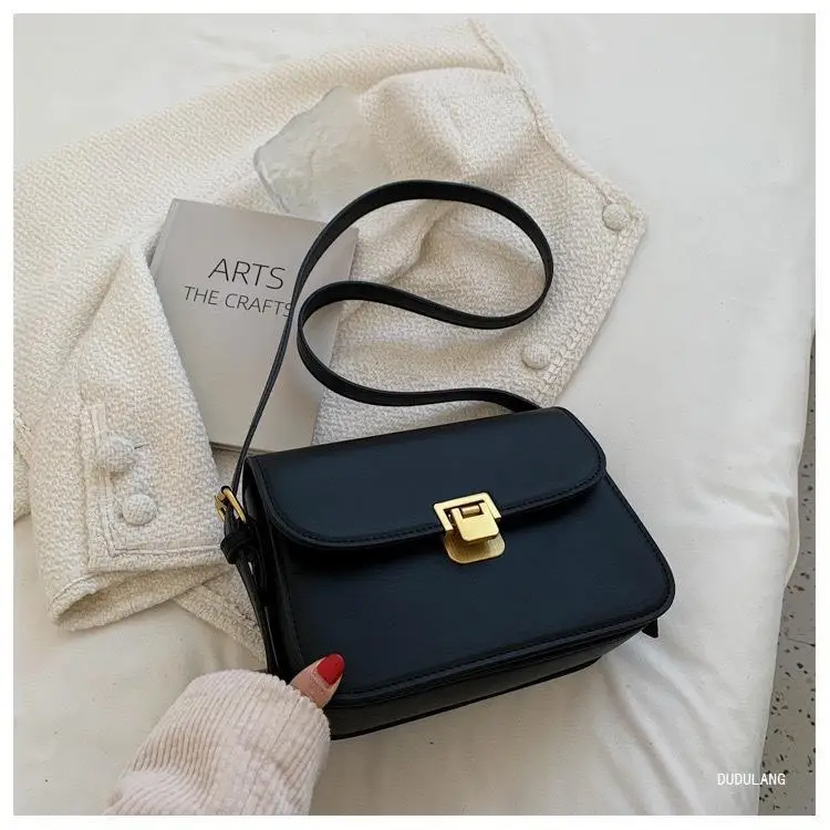 Brown Square Tofu Bag for Women Crossbody Shoulder — feature 17