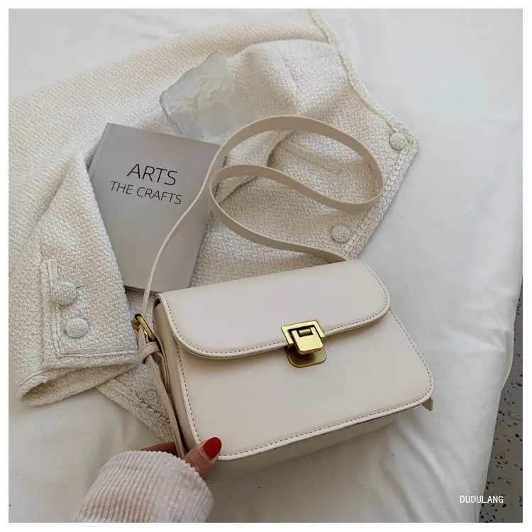 Brown Square Tofu Bag for Women Crossbody Shoulder — feature 18