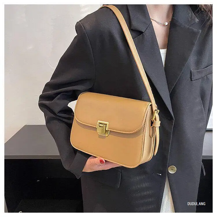 Brown Square Tofu Bag for Women Crossbody Shoulder — feature 6