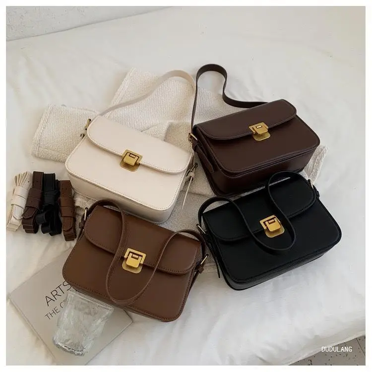 Brown Square Tofu Bag for Women Crossbody Shoulder — feature 8