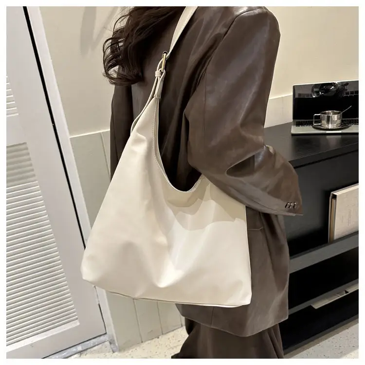 Women's Large-Capacity Soft Leather Commuter Tote Bag — feature 27