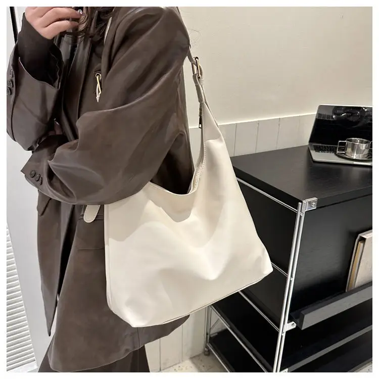 Women's Large-Capacity Soft Leather Commuter Tote Bag — feature 41