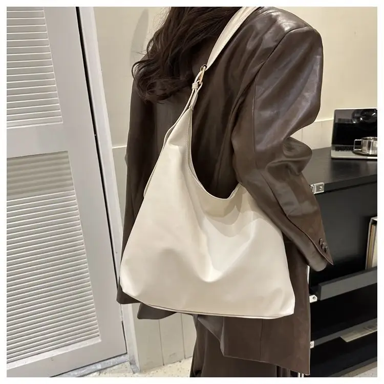Women's Large-Capacity Soft Leather Commuter Tote Bag — feature 42