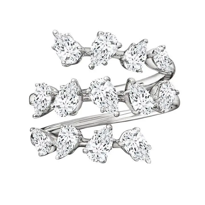 Cross-Border Ring Jewelry Processing Moissanite Gold Silver Wholesale Factory - Image 5