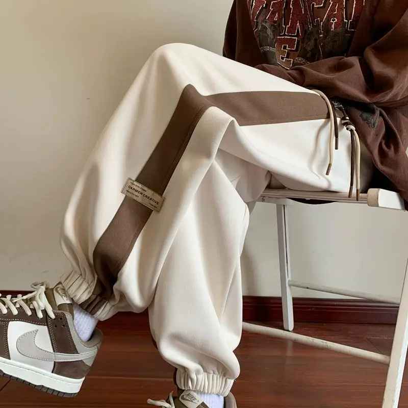 Men's Brown Sweatpants Ankle Length Loose Fit - Image 2