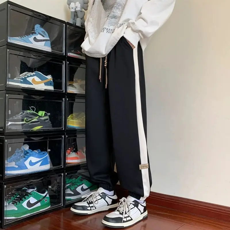 Men's Brown Sweatpants Ankle Length Loose Fit - Image 4
