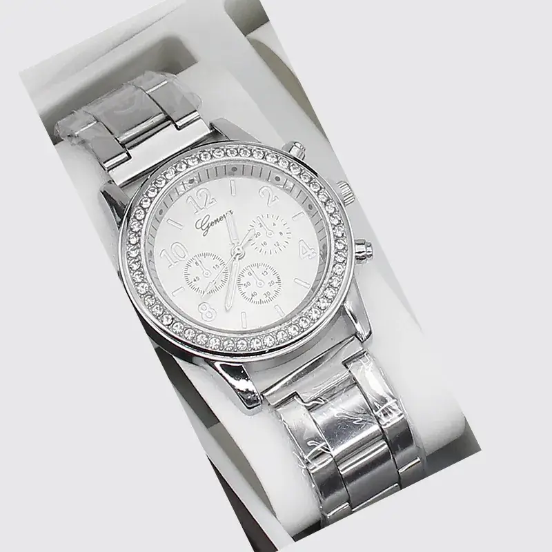 5pcs Set Gold Plated Quartz Watch & Jewelry Set - Image 7