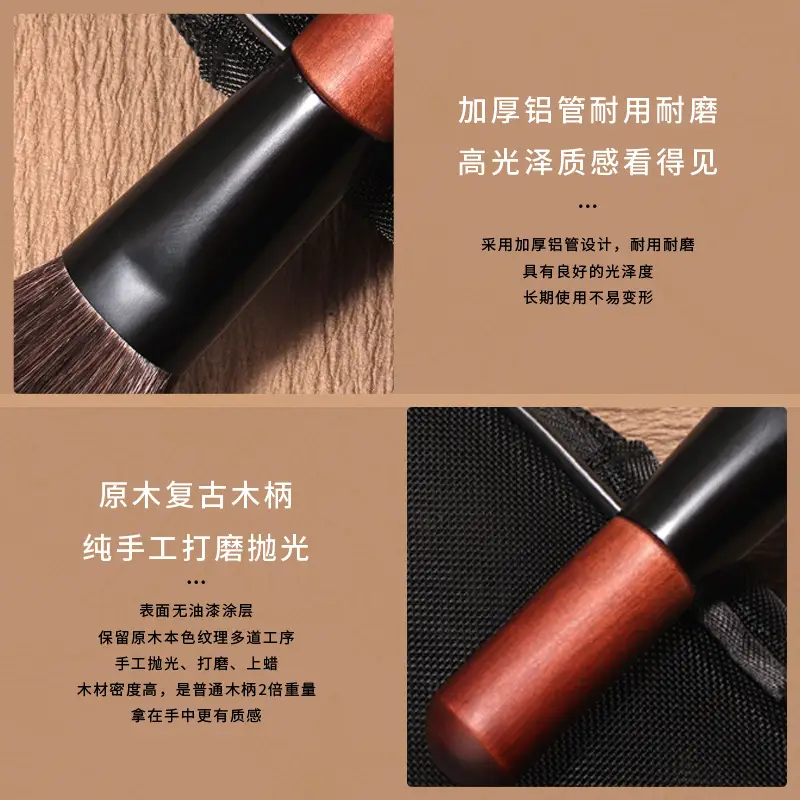 Mini Makeup Brush Set 8-Piece Beginner Setting Brush Set - Image 4