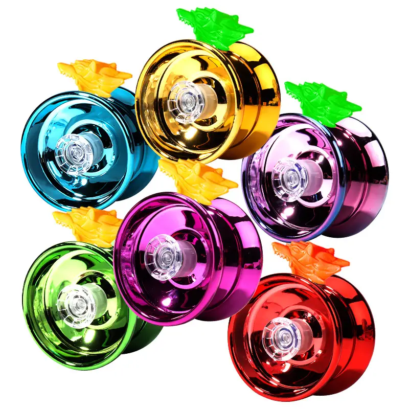 Factory Direct sales alloy metal yo-yo children's luminous yo-yo competitive yoyo dead sleep live sleep toys