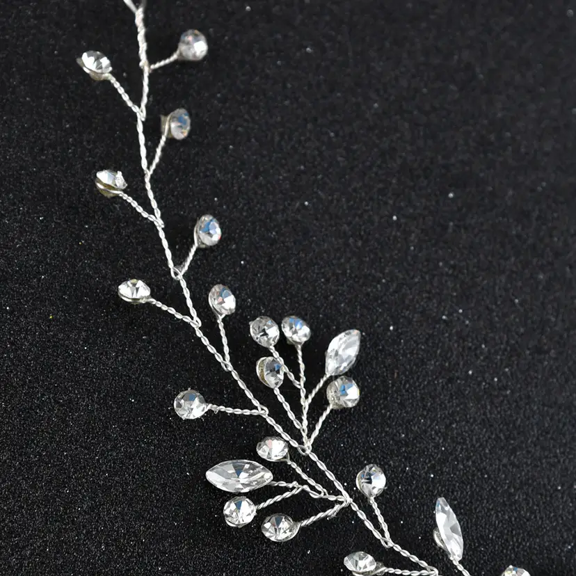 European & American Cross-Country Handmade Glass Diamond Headband - Image 7
