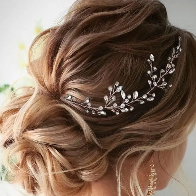 European & American Cross-Country Handmade Glass Diamond Headband — feature 1
