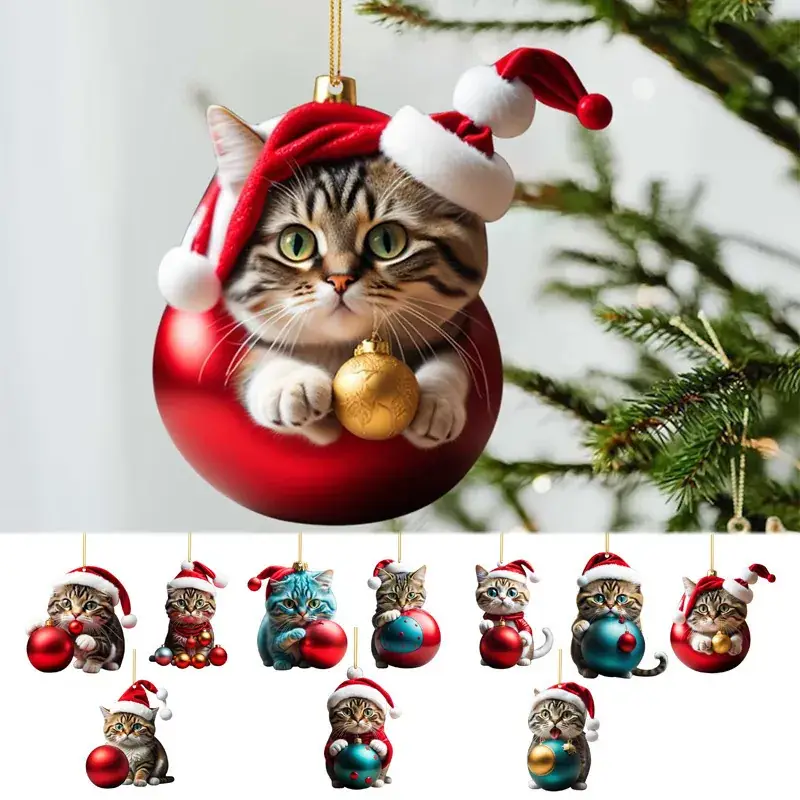 Christmas Kitten Bell Decor for Tree Pendant - Image 19