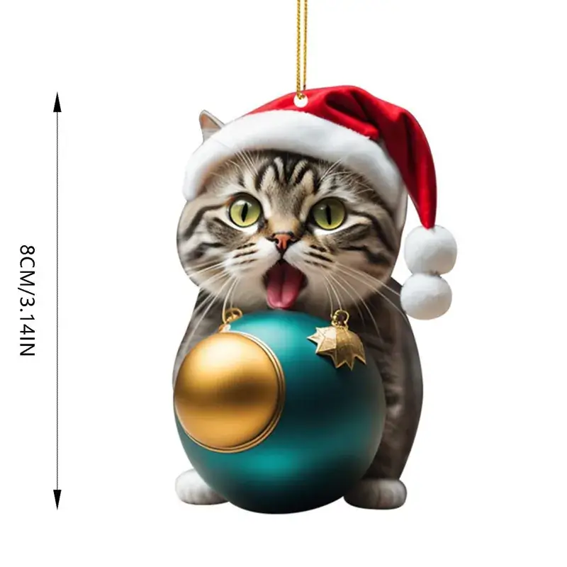 Christmas Kitten Bell Decor for Tree Pendant — feature 2