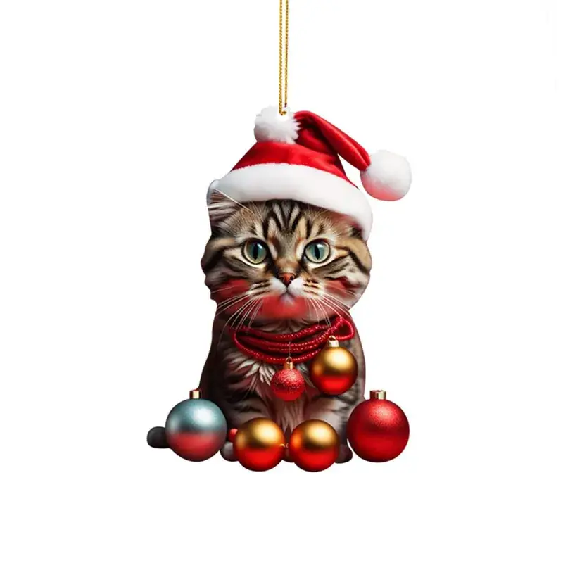 Christmas Kitten Bell Decor for Tree Pendant — feature 4