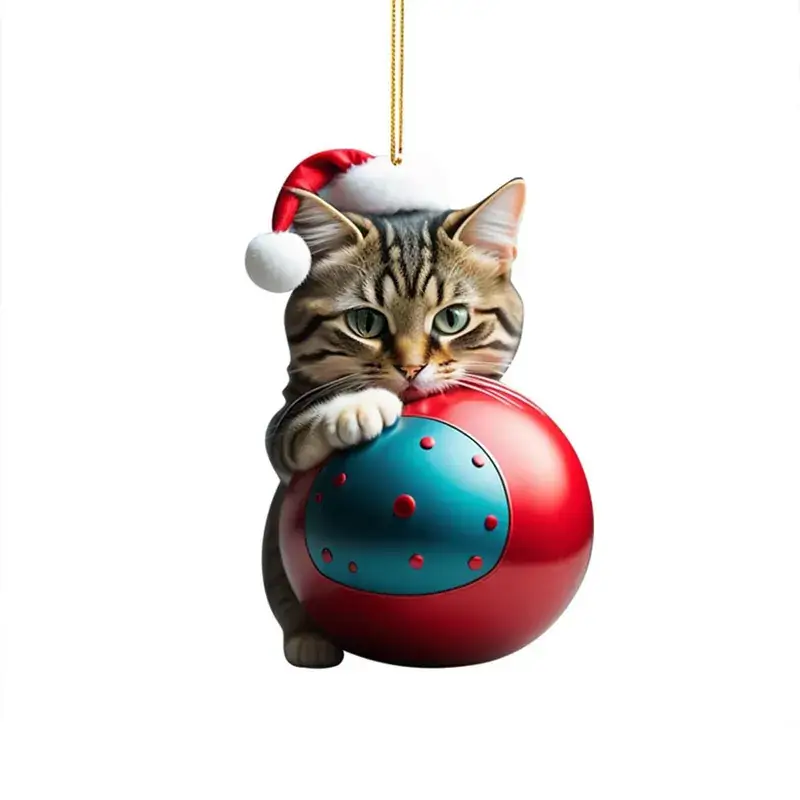 Christmas Kitten Bell Decor for Tree Pendant — feature 8