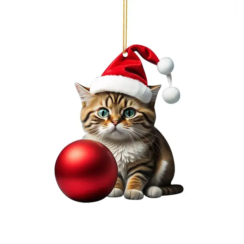 Christmas Kitten Bell Decor for Tree Pendant - Image 12