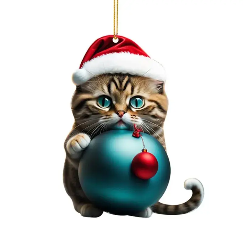 Christmas Kitten Bell Decor for Tree Pendant - Image 13