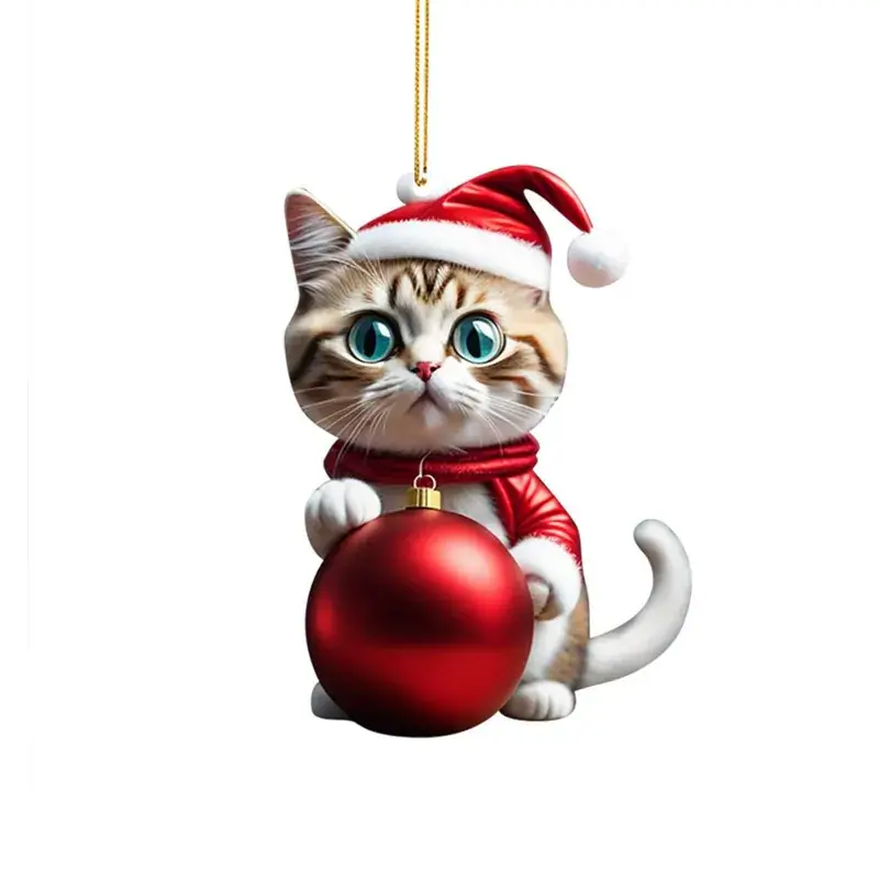 Christmas Kitten Bell Decor for Tree Pendant - Image 15