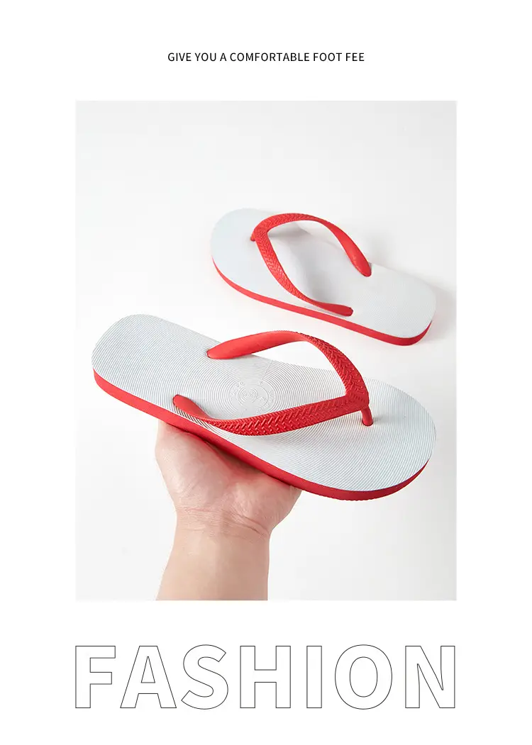 Thai flip flops men's summer non-slip slippers trendy rubber wear-resistant indoor and outdoor beach shoes personality student — feature 15