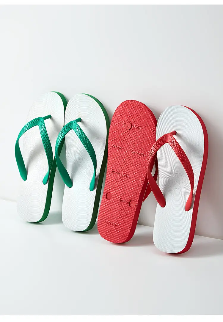 Thai flip flops men's summer non-slip slippers trendy rubber wear-resistant indoor and outdoor beach shoes personality student — feature 20