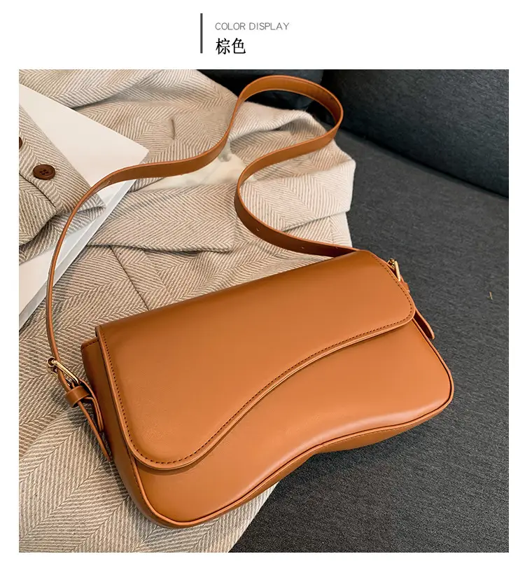 White Magnetic Buckle Shoulder Bag for Women — feature 13