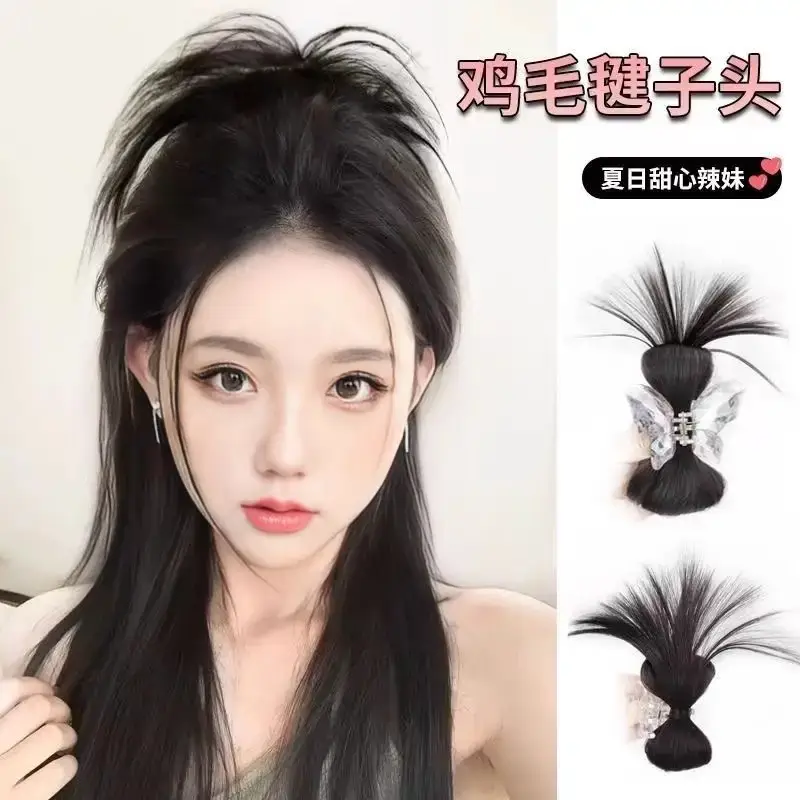 Butterfly Clip Ponytail Hairpin Light Brown Women