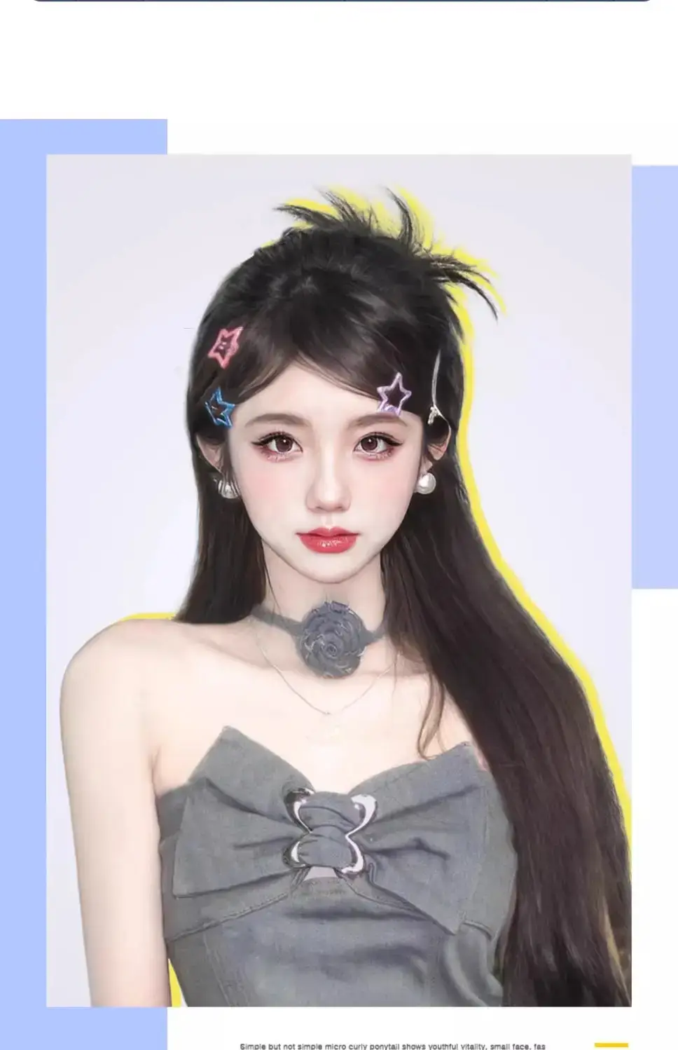 Butterfly Clip Ponytail Hairpin Light Brown Women — feature 12
