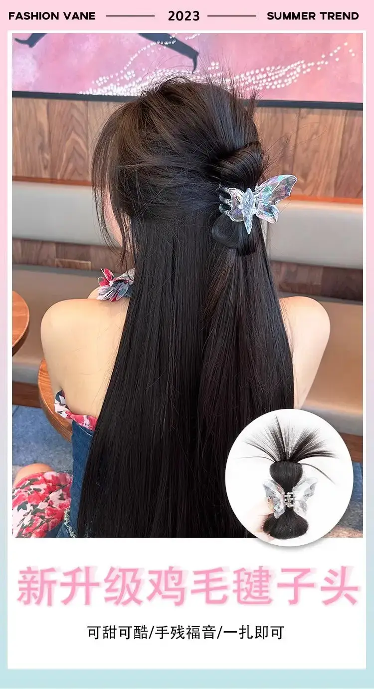 Butterfly Clip Ponytail Hairpin Light Brown Women — feature 4
