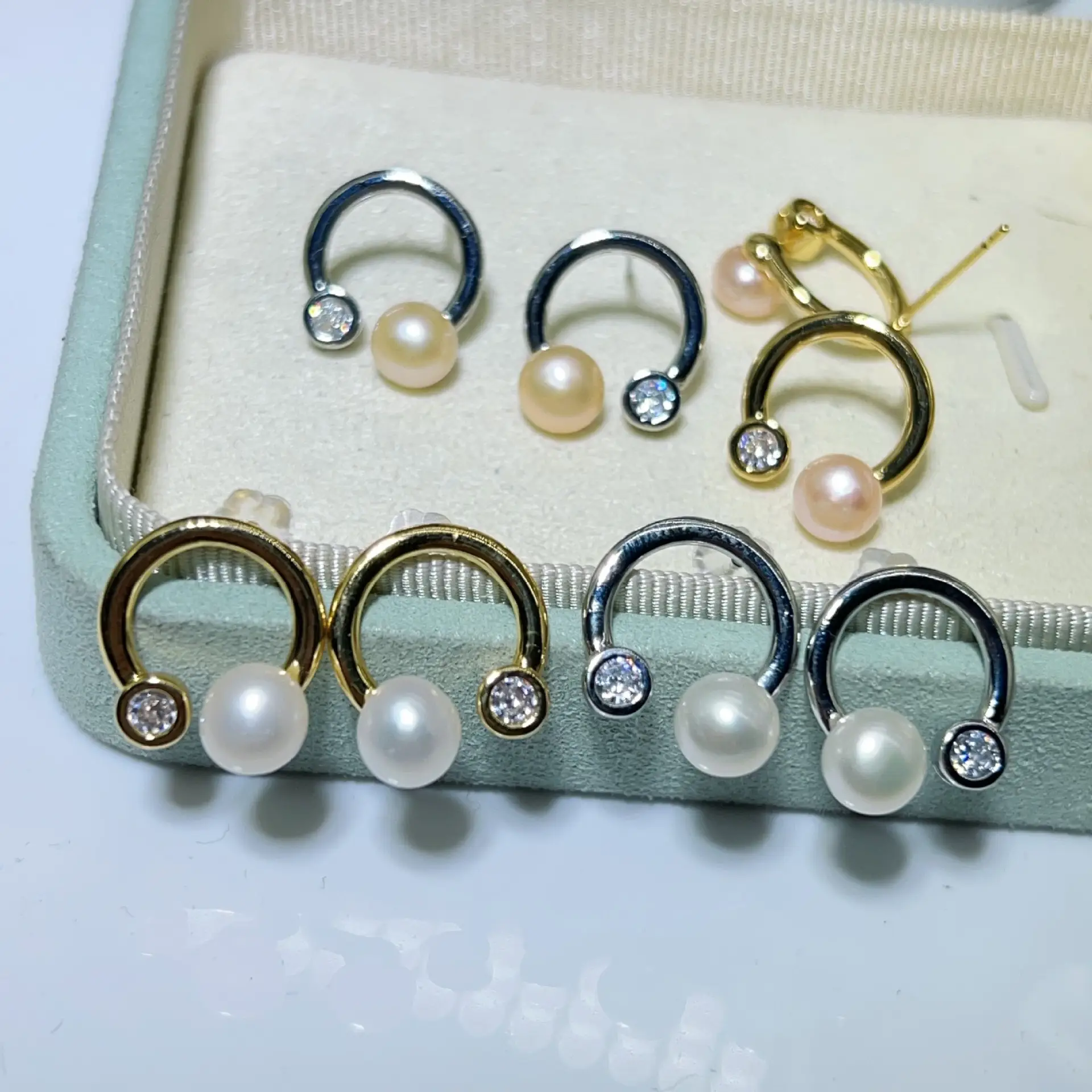 2024 New Star Street Photography Pearl Earrings Song Huiqiao - Image 2