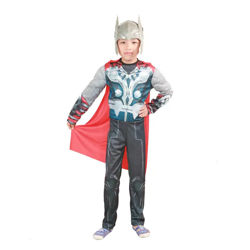 Halloween black bat Iron Man A spider muscle suit children's clothing Avengers Spider-Man cosplay