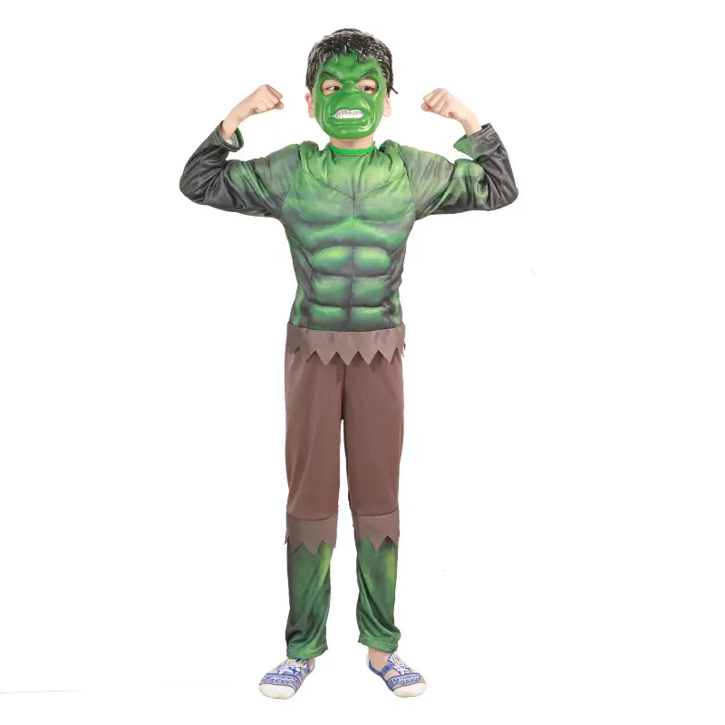 Halloween black bat Iron Man A spider muscle suit children's clothing Avengers Spider-Man cosplay