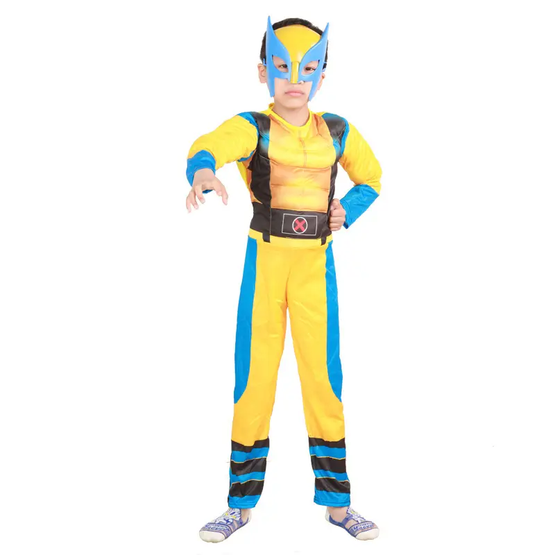 Halloween black bat Iron Man A spider muscle suit children's clothing Avengers Spider-Man cosplay