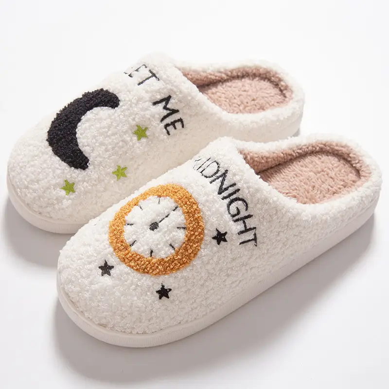 Cross-Border Cotton Slippers for Women, Home Use, Fleece-Lined, Thickened, Warm, Silent, Non-Slip, Couple's Cotton Slippers, in Stock - Image 12
