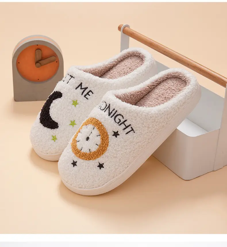 Cross-Border Cotton Slippers for Women, Home Use, Fleece-Lined, Thickened, Warm, Silent, Non-Slip, Couple's Cotton Slippers, in Stock — feature 15