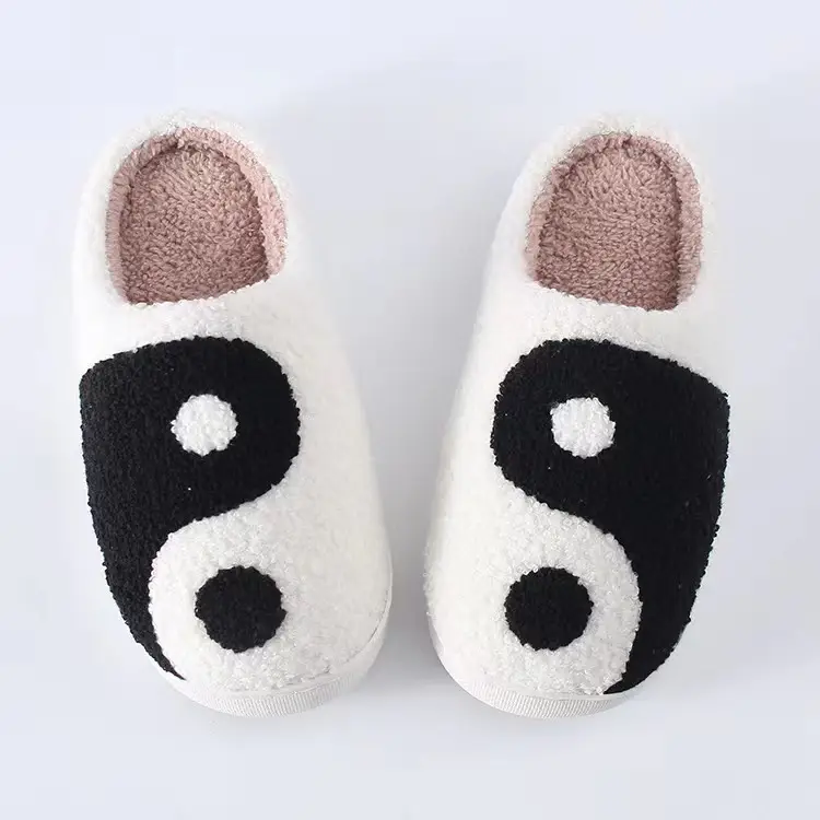 Cross-Border Cotton Slippers for Women, Home Use, Fleece-Lined, Thickened, Warm, Silent, Non-Slip, Couple's Cotton Slippers, in Stock - Image 2
