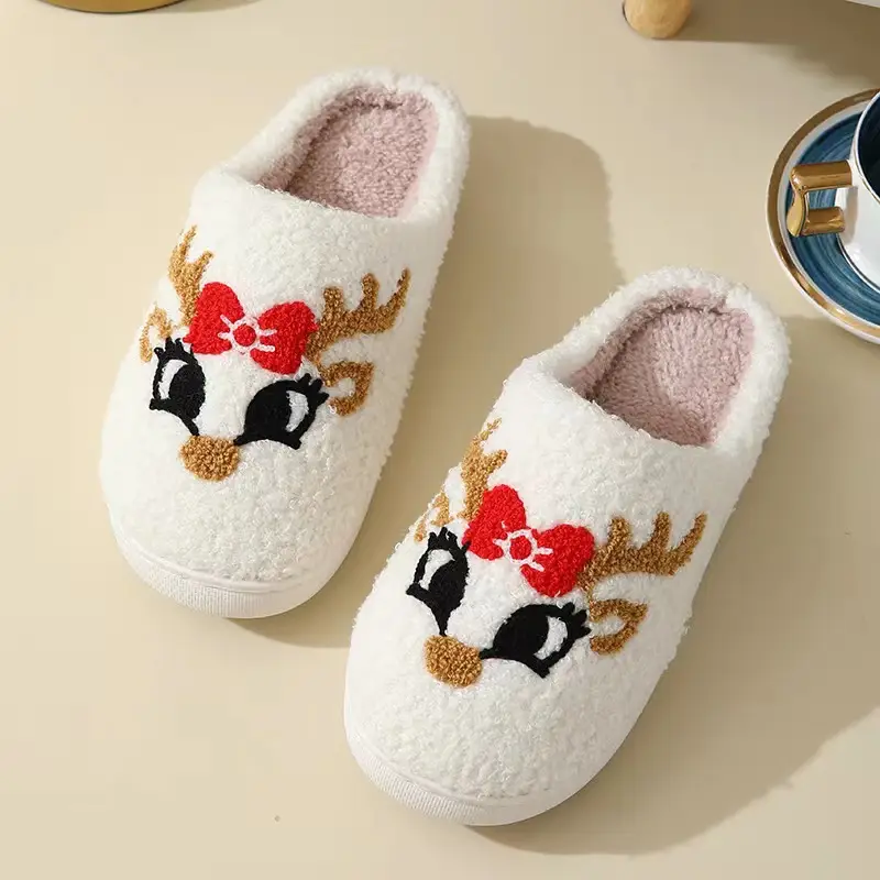 Cross-Border Cotton Slippers for Women, Home Use, Fleece-Lined, Thickened, Warm, Silent, Non-Slip, Couple's Cotton Slippers, in Stock - Image 8