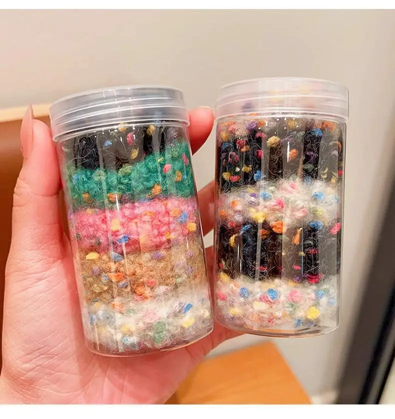 Children's Plush Hair Bands for Girls Colorful High Elastic — feature 4