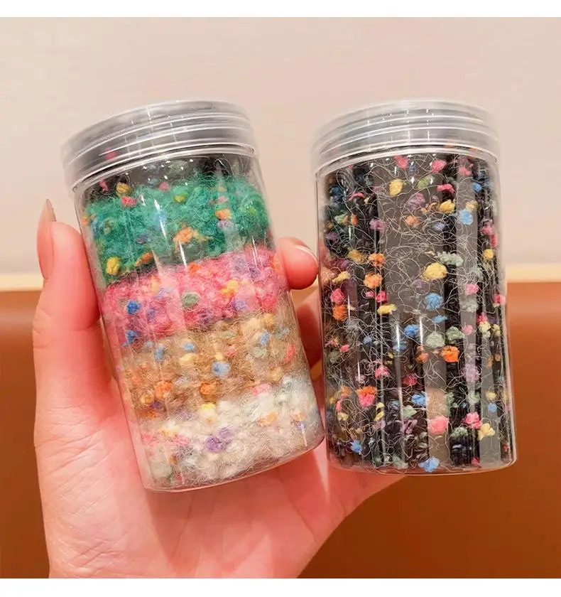 Children's Plush Hair Bands for Girls Colorful High Elastic — feature 8