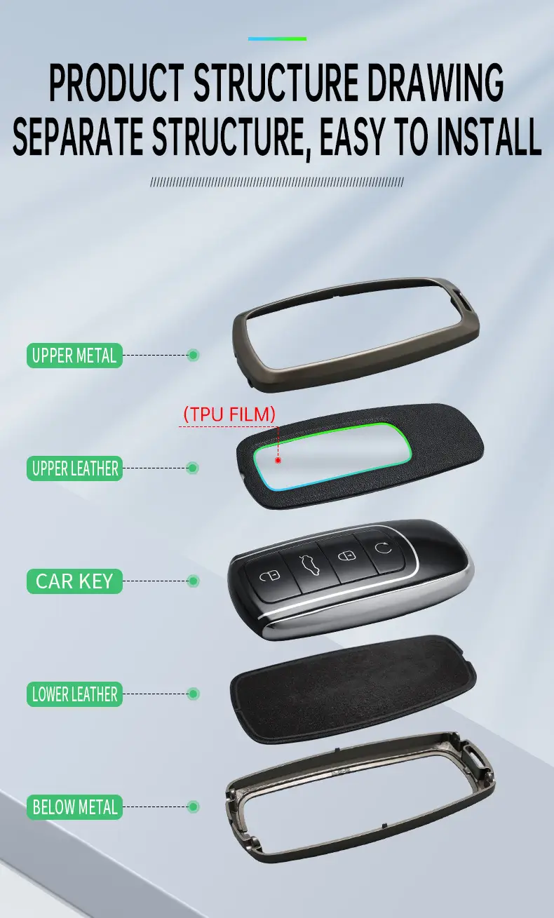 2023 Chery Tiger 8 key case ruihu 98plus Qipeng version 8 pro7plus car exploration 06 buckle — feature 12