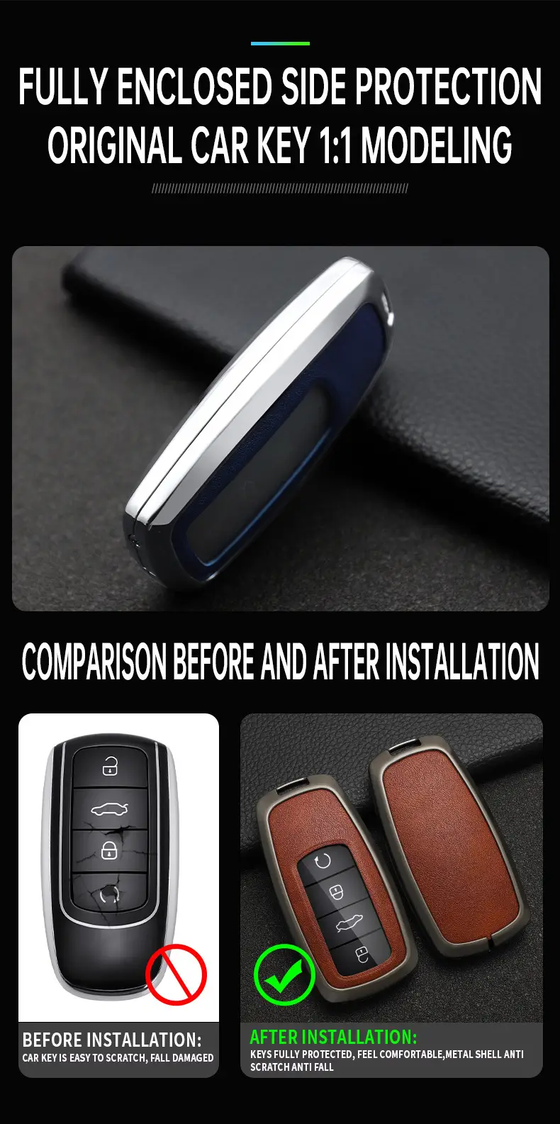 2023 Chery Tiger 8 key case ruihu 98plus Qipeng version 8 pro7plus car exploration 06 buckle — feature 6