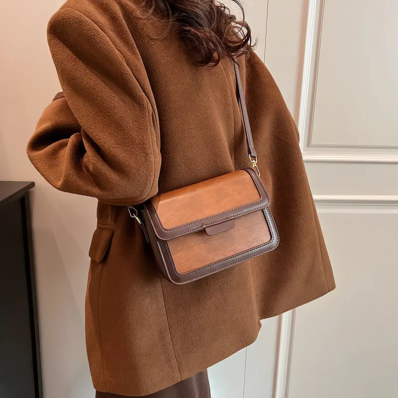 Women Shoulder Messenger Bag Brown Leather 2023 - Image 6