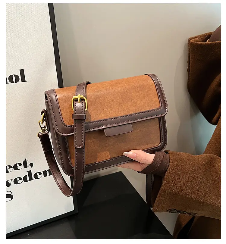 Women Shoulder Messenger Bag Brown Leather 2023 — feature 1