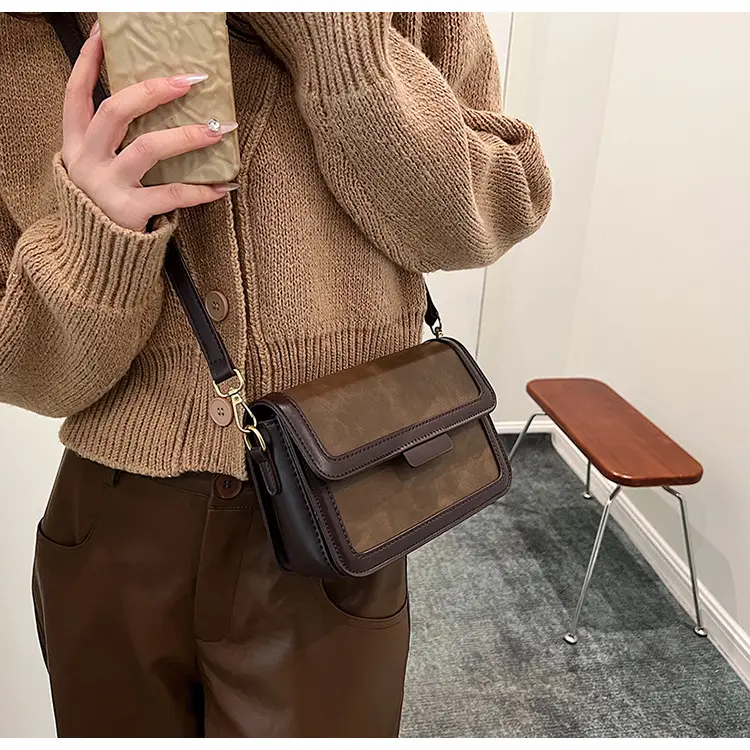 Women Shoulder Messenger Bag Brown Leather 2023 — feature 18