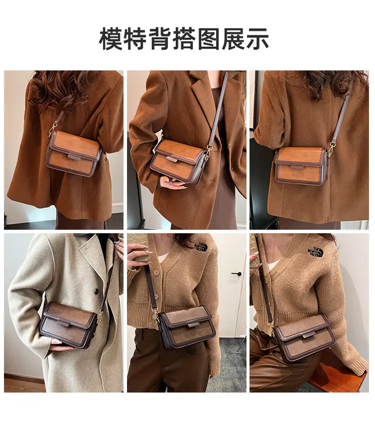 Women Shoulder Messenger Bag Brown Leather 2023 — feature 2