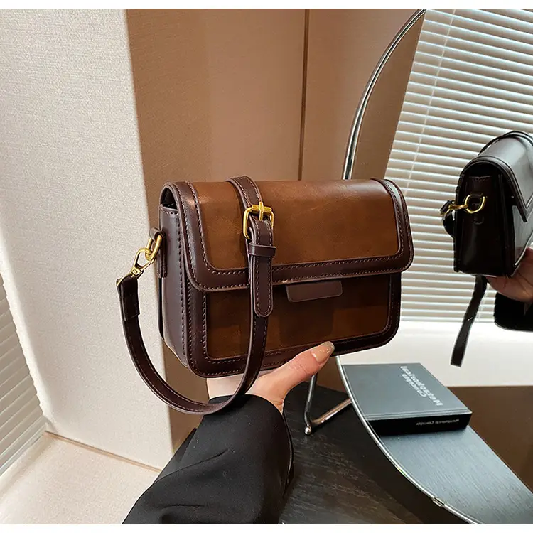 Women Shoulder Messenger Bag Brown Leather 2023 — feature 27