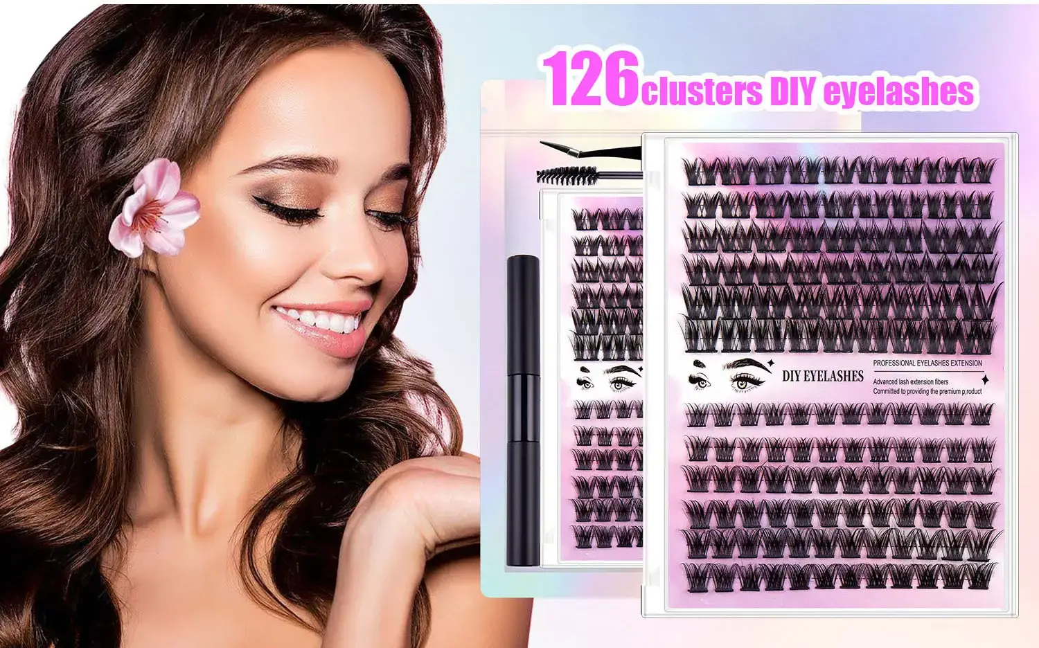 12-Row DIY Eyelash Set with D&K True Eyeliner — feature 10