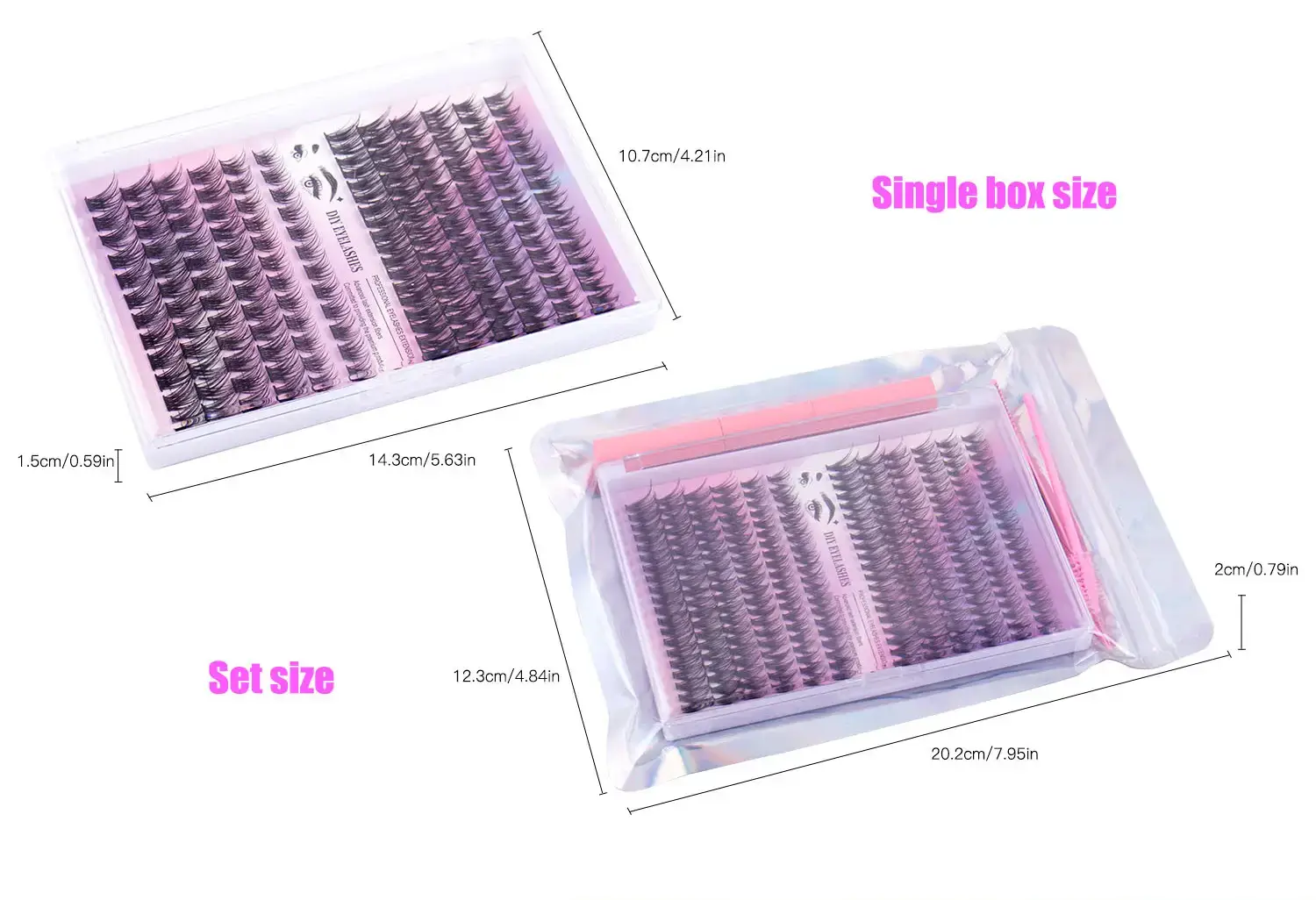 12-Row DIY Eyelash Set with D&K True Eyeliner — feature 6