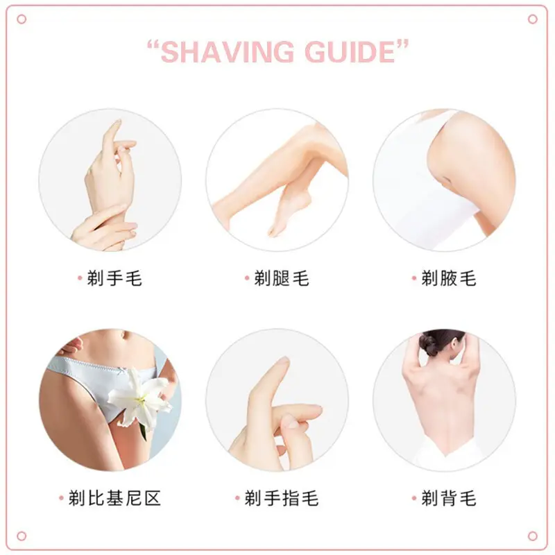 Folding Eyebrow Trimmer Set Stainless Steel Blades - Image 4