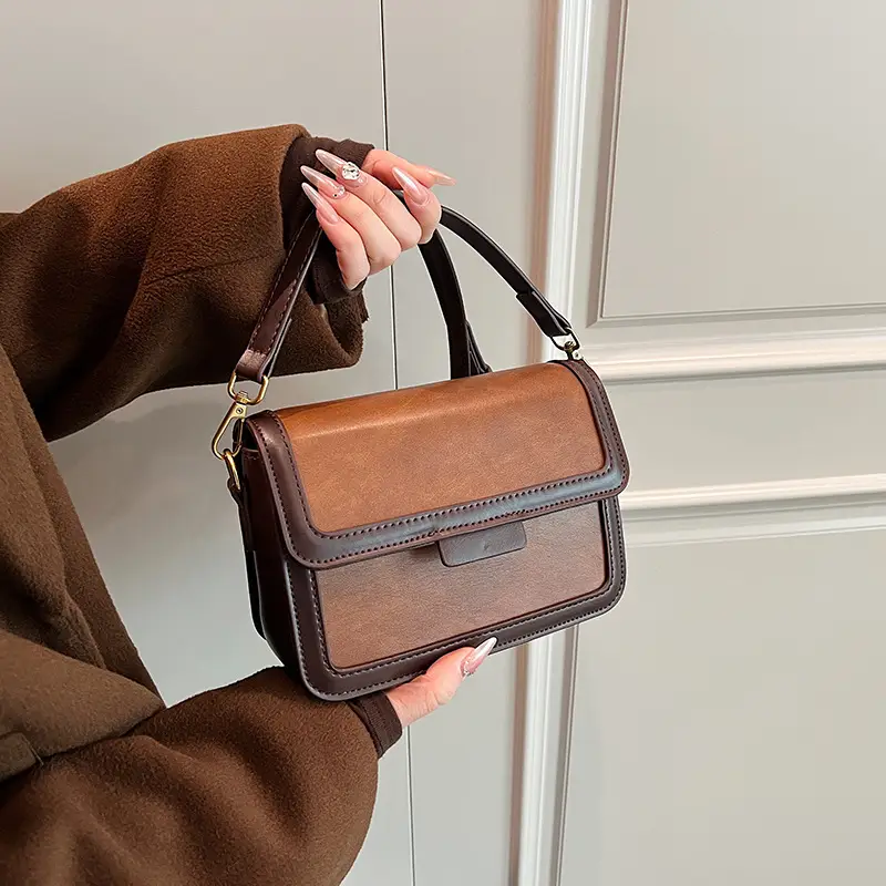 Women's Brown Leather Crossbody Bag 2026 - Image 7